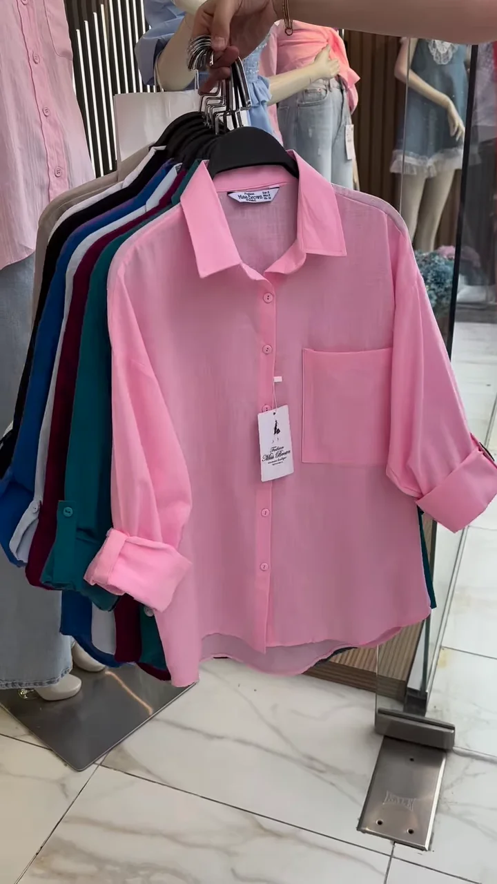 Lightweight Button-Up Shirt - Multiple Colors