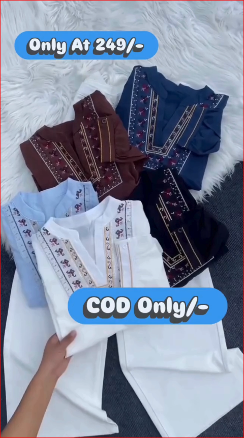 Elegant Embroidered Ethnic Top with White Pants Set