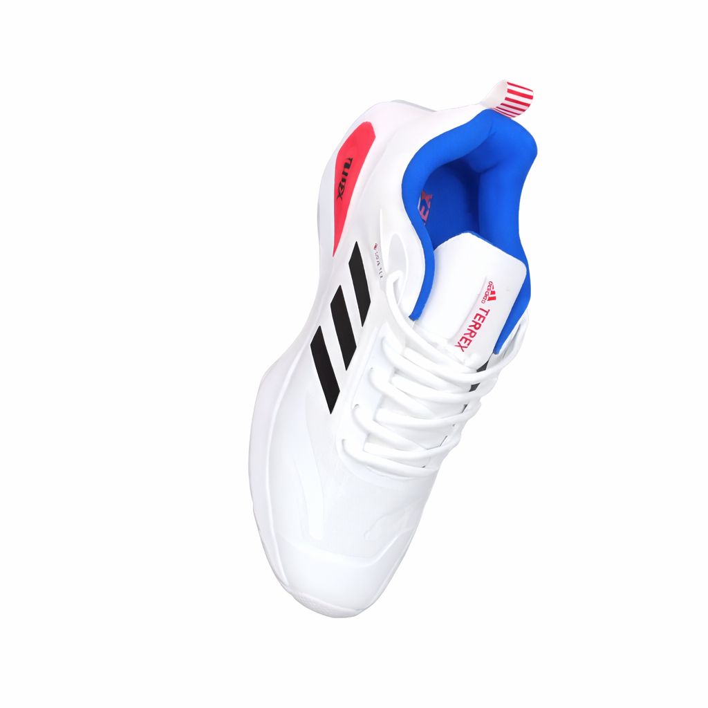 White Athletic Lace-Up Sneakers