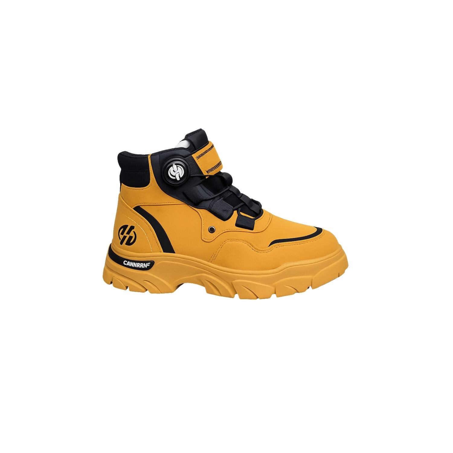 Yellow High-Top Street Style Sneakers
