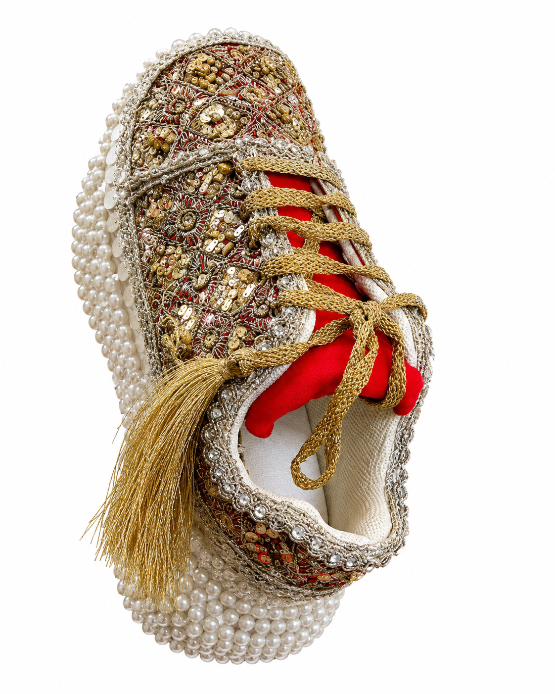 Men & Womens Premium Ethnic Wedding Mojari | Handcrafted Embroidered Traditional Jutti with Pearl Work